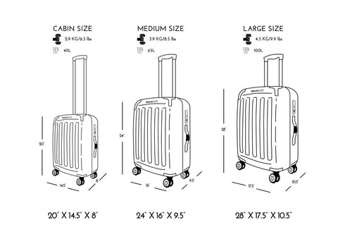 Stylish Luggage (28" Height) - 639T - Walkeaze